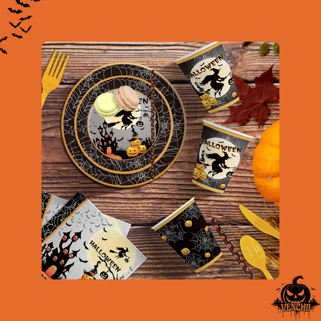 Halloween Besteckset (120 Teile)