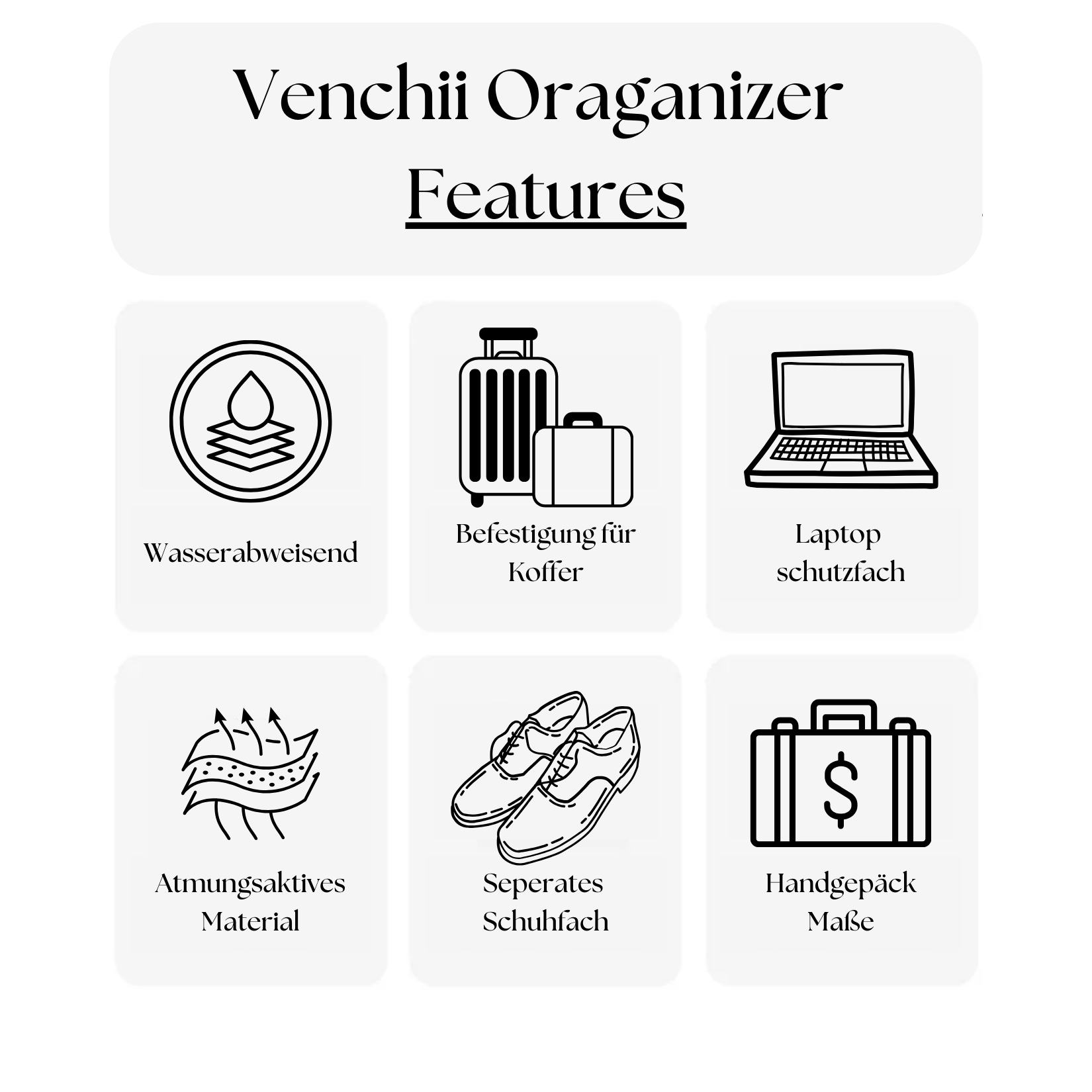 Venchii AirlineBag - Organizer